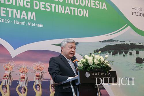 Ông  Ibnu Hadi - Đại sứ Indonesia tại Việt Nam phát biểu tại chương trình
